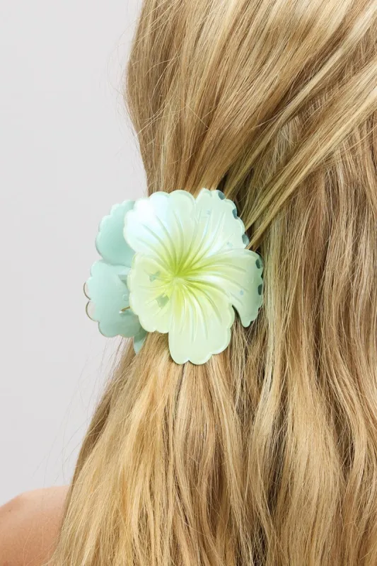 Blue Flower Claw Clip sold by Ally Fashion