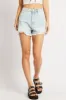 Denim Short High Rise Ripped sold by Ally Fashion
