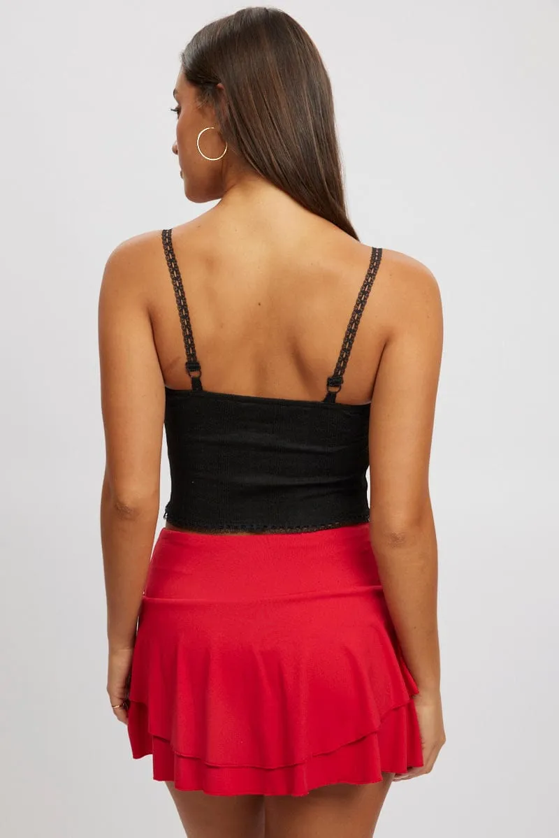 Black Singlet Top Textured sold by Ally Fashion product image thumbnail 5