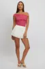 White Flare Skort Skirt High Rise Mini Mesh Tiered sold by Ally Fashion