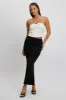 Black Maxi Skirt Elastic Waist Modal Blend Lined sold by Ally Fashion