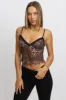 Brown Animal Print Singlet Top Mesh sold by Ally Fashion
