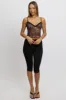 Brown Animal Print Singlet Top Mesh sold by Ally Fashion