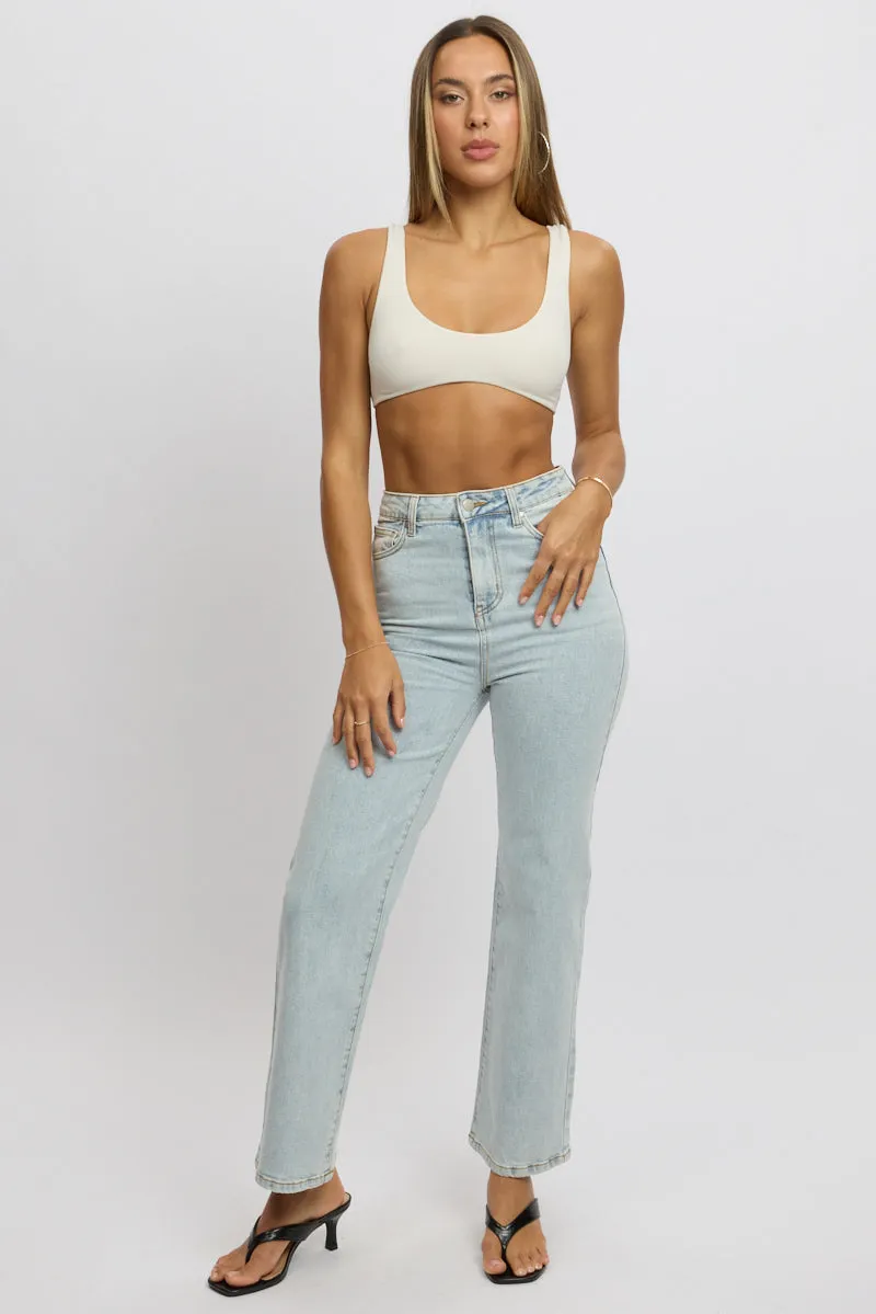 White Bralette Seamless Cropped sold by Ally Fashion product image thumbnail 2