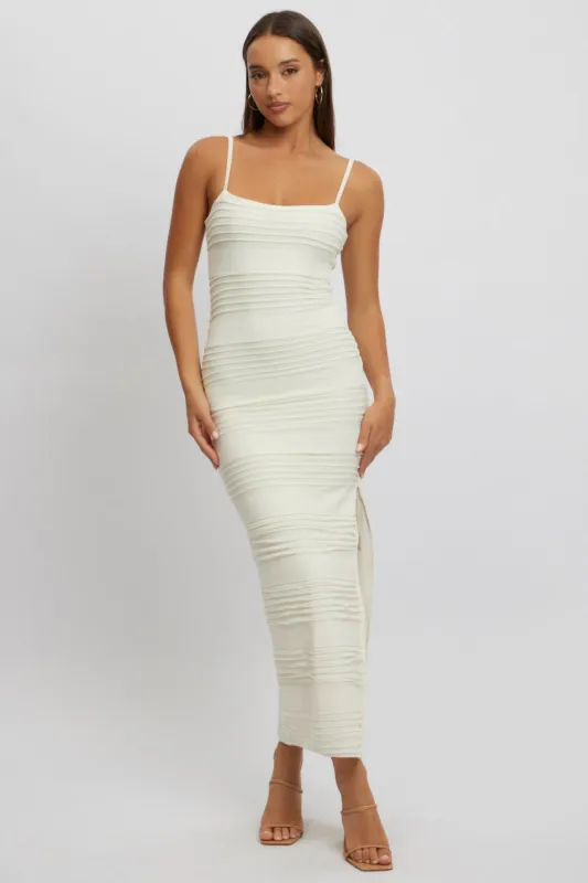 White Bodycon Dress Sleeveless Midi sold by Ally Fashion