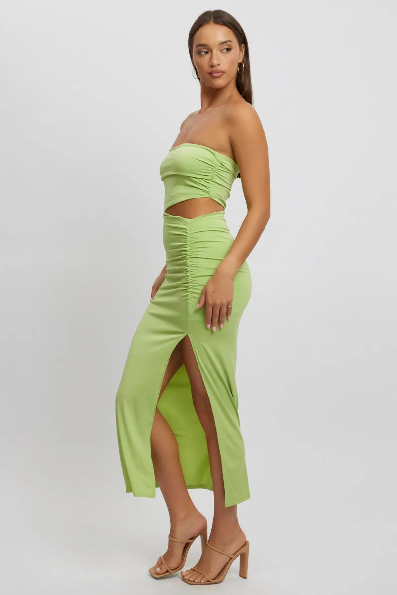 Green Bodycon Dress One Shoulder Maxi sold by Ally Fashion product image thumbnail 3