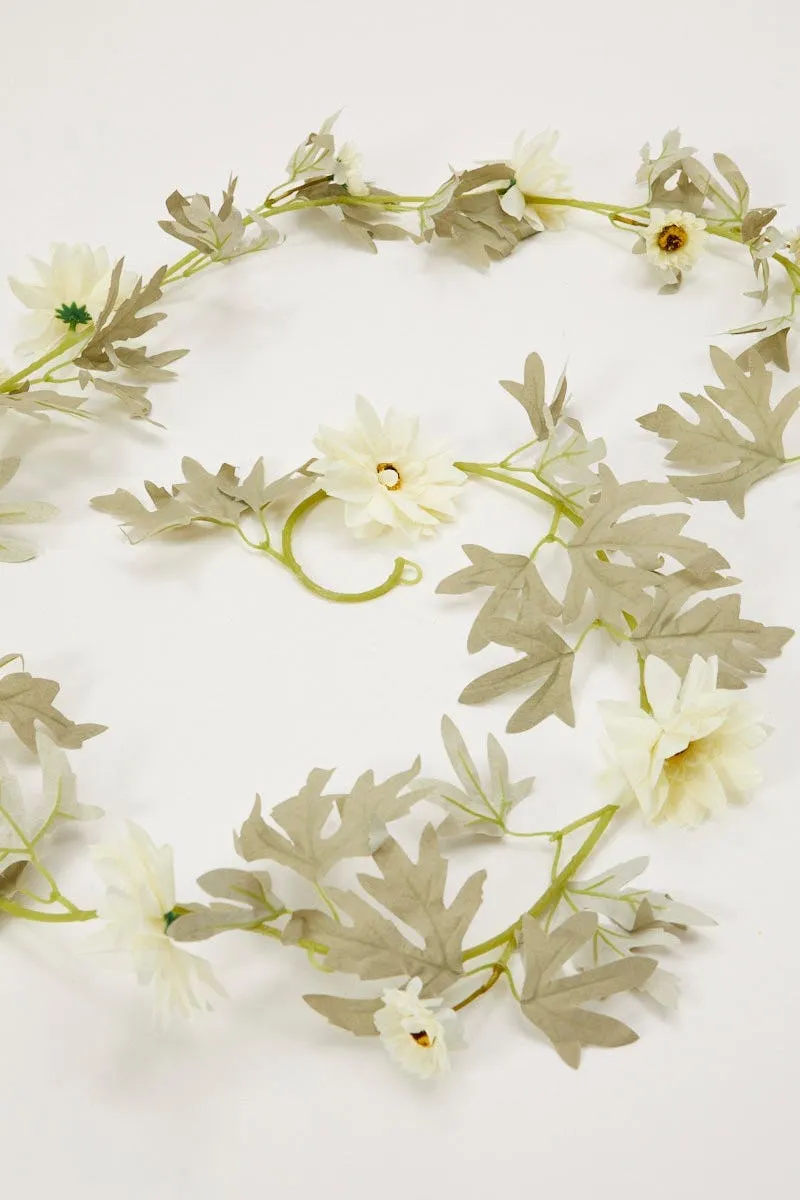 White Flower And Leaf Garland sold by Ally Fashion product image thumbnail 3