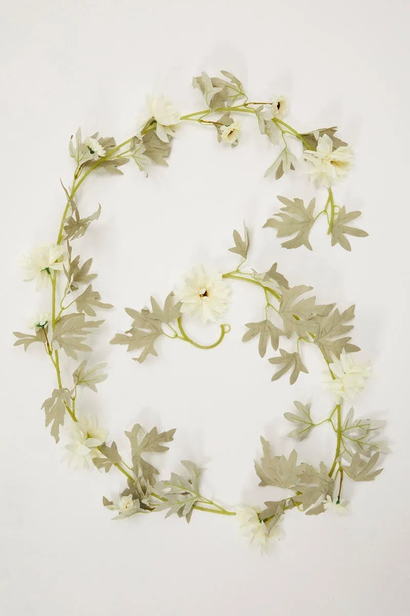 White Flower And Leaf Garland sold by Ally Fashion product image thumbnail 2