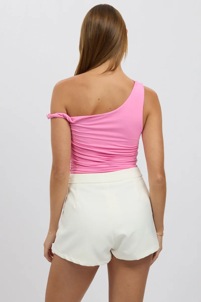 Pink Supersoft Top Twist off Shoulder sold by Ally Fashion product image thumbnail 5