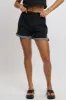 Black Shorts Elasticated Waist Ric Rac sold by Ally Fashion
