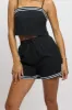 Black Shorts Elasticated Waist Ric Rac sold by Ally Fashion