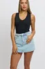 Denim Skort Skirt High Rise sold by Ally Fashion