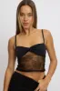 Black Singlet Top Twist Front sold by Ally Fashion