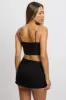 Black Cami Top Cowl Neck Metallic sold by Ally Fashion