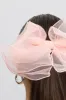 Pink Oversized Organza Bow Hair Clip sold by Ally Fashion