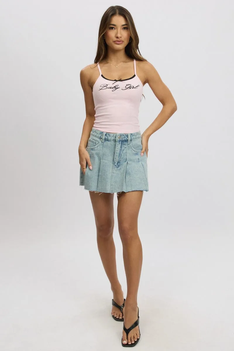 Pink Graphic Singlet Rib sold by Ally Fashion product image thumbnail 2