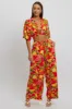 Red Abstract Tie Up Bolero Short Sleeve sold by Ally Fashion