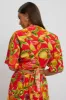 Red Abstract Tie Up Bolero Short Sleeve sold by Ally Fashion