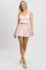 Pink Skater Skirt Mid Rise Ruched Detail Supersoft Mini sold by Ally Fashion