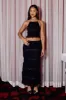 Black Halter Top Ruffle Textured sold by Ally Fashion