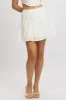 White Skater Skirt High Rise Tiered Mini Broidery Eyelet sold by Ally Fashion