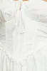 White Fit And Flare Dress Mini Eyelet Fabric sold by Ally Fashion