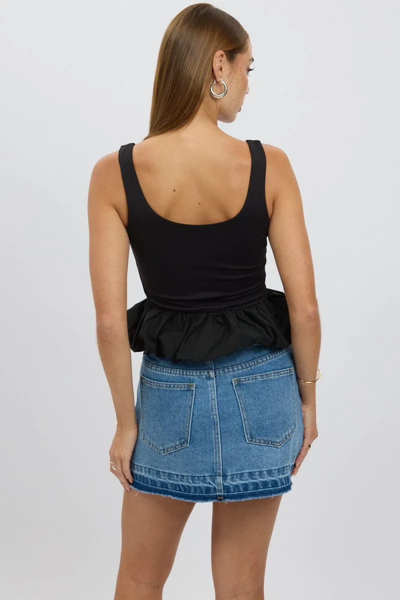 Black Bubble Top Sleeveless sold by Ally Fashion product image thumbnail 5