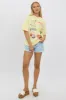 Yellow Graphic Tee Short Sleeve sold by Ally Fashion