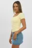 Yellow Supersoft Top Short Sleeve sold by Ally Fashion