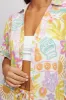 Multi Abstract Relaxed Shirt Short Sleeve sold by Ally Fashion