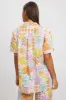 Multi Abstract Relaxed Shirt Short Sleeve sold by Ally Fashion