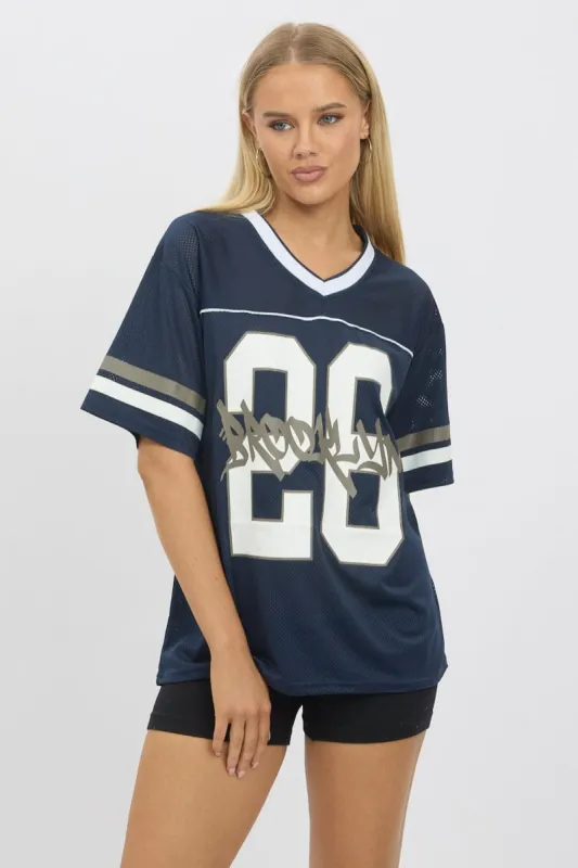Blue Sport Tee Short Sleeve sold by Ally Fashion