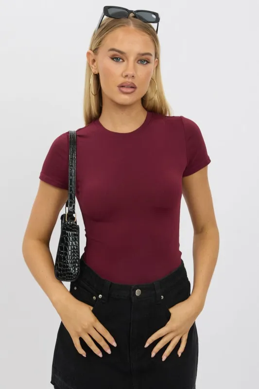 Red T shirt Short Sleeve Crew Neck Supersoft sold by Ally Fashion