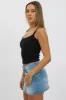 Black Singlet Scoop Neck Rib sold by Ally Fashion