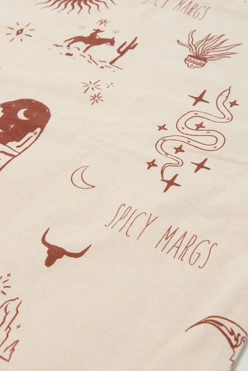 Beige Abstract Tote Bag Printed Lone Ranger sold by Ally Fashion product image thumbnail 2