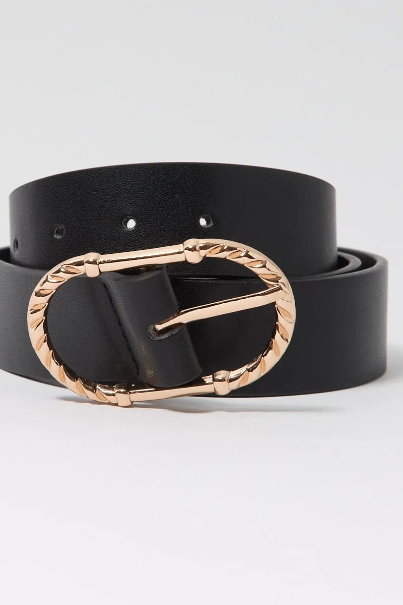 Gold Cable Detail Oval Buckle Belt sold by Ally Fashion product image thumbnail 2