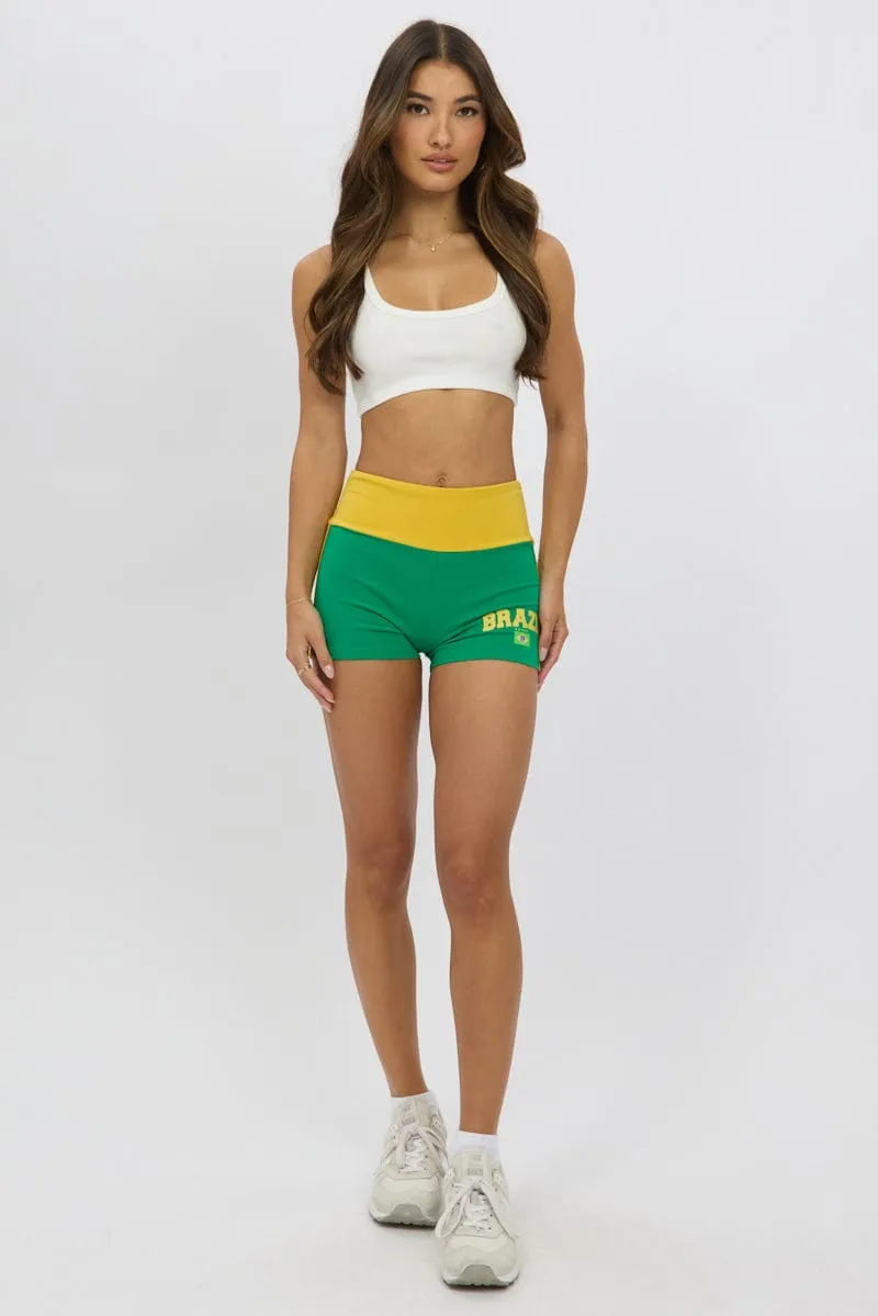 Green Booty Shorts sold by Ally Fashion product image thumbnail 2