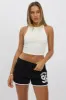 White Tank Top Rib sold by Ally Fashion