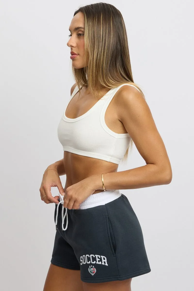 White Bralette Rib Jersey sold by Ally Fashion product image thumbnail 4