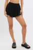 Black Skort Skirt Ruffle Elasticated Waist sold by Ally Fashion