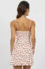 Red Ditsy Mini Dress V-Neck Strappy sold by Ally Fashion