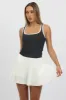 Black Tank Top Sleeveless Contrast Trim sold by Ally Fashion