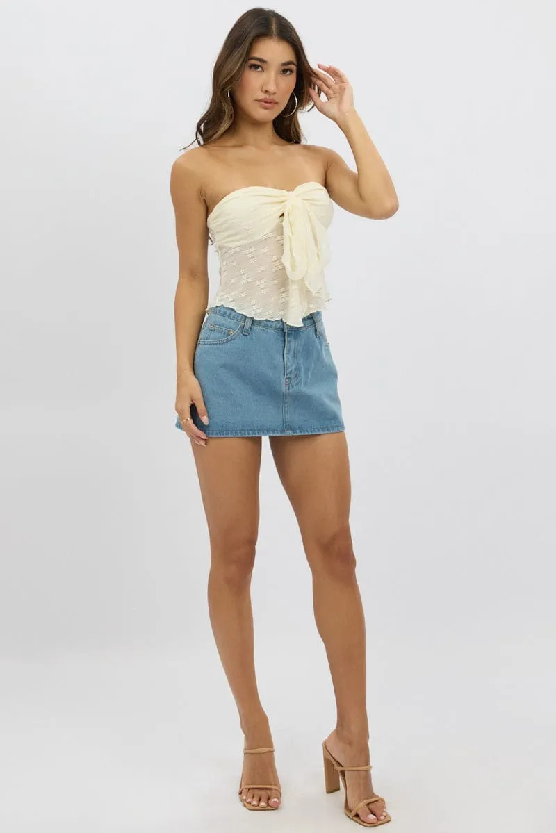 White Boob Tube Top Lace sold by Ally Fashion product image thumbnail 2