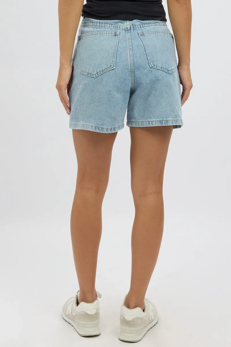Denim Jorts High Rise sold by Ally Fashion product image thumbnail 5