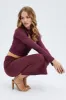 Red Midi Skirt Twisted Waist Double Layer sold by Ally Fashion