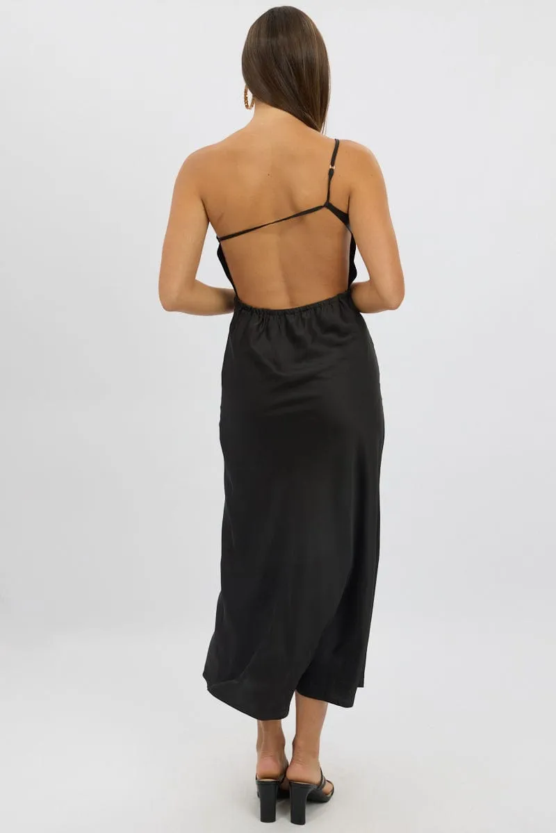 Black One Shoulder Dress Satin sold by Ally Fashion product image thumbnail 5