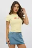 Yellow Graphic Tee Short Sleeve sold by Ally Fashion