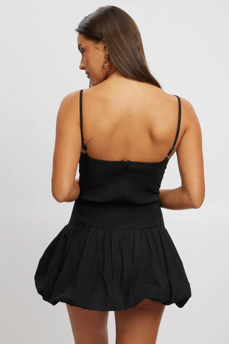 Black Bubble Dress Mini Strappy sold by Ally Fashion product image thumbnail 5