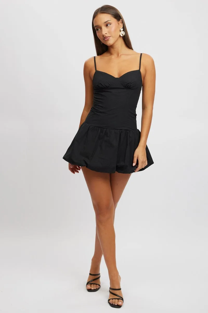 Black Bubble Dress Mini Strappy sold by Ally Fashion product image thumbnail 2