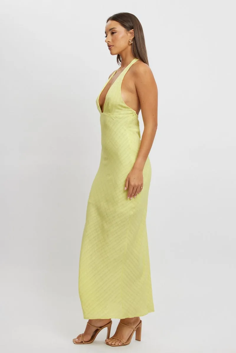 Green Halter Neck Maxi Dress sold by Ally Fashion product image thumbnail 3
